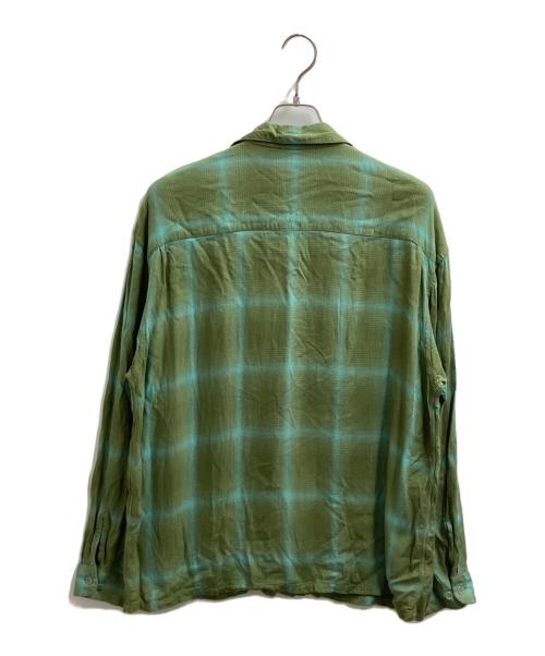 RADIALL（ラディアル）RADIALL (ラディアル) OPEN COLLARED SHIRT L/S / RAD-23SS-SH003 / 23SS グリーン サイズ:XLの古着・服飾アイテム