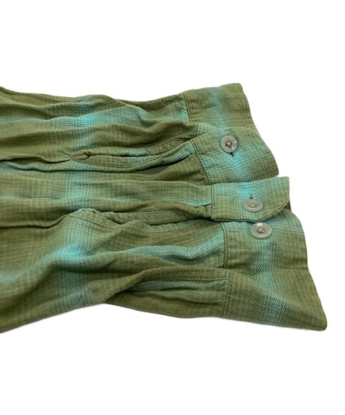 RADIALL（ラディアル）RADIALL (ラディアル) OPEN COLLARED SHIRT L/S / RAD-23SS-SH003 / 23SS グリーン サイズ:XLの古着・服飾アイテム