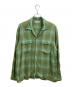 RADIALL（ラディアル）の古着「OPEN COLLARED SHIRT L/S / RAD-23SS-SH003 / 23SS」｜グリーン
