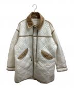 Shebaシーバ）の古着「M-51 QUILTキルティングミリタリーパイピングコート / 2001-1004」｜ホワイト