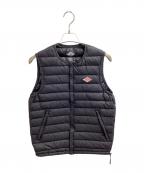 DANTONダントン）の古着「CREWNECK INNER DOWN VEST / クルーネックインナーダウンベスト / JD-8752」｜ブラック