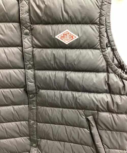 DANTON（ダントン）DANTON (ダントン) CREWNECK INNER DOWN VEST / クルーネックインナーダウンベスト / JD-8752 ブラック サイズ:38の古着・服飾アイテム