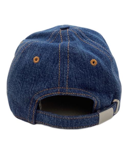 BURBERRY（バーバリー）BURBERRY (バーバリー) ロゴ刺繍 デニムベースボールキャップ / 8070766 インディゴ サイズ:Mの古着・服飾アイテム