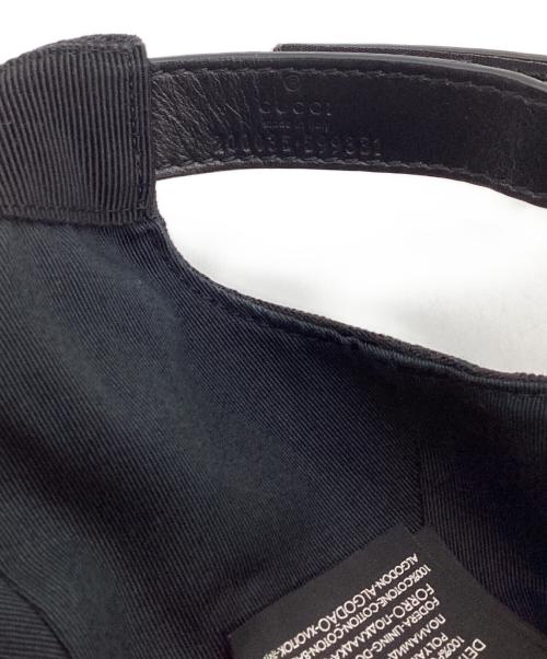 GUCCI（グッチ）GUCCI (グッチ) GGキャンバス シェリーライン キャップ / 08.338.986 ブラック サイズ:-の古着・服飾アイテム