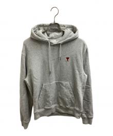 AMI Alexandre Mattiussi（アミアレクサンドルマテュッシ）の古着「AMI DE COEUR HOODIE　/　BFUSW235.730」｜グレー