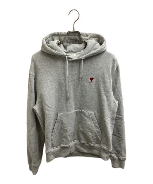AMI Alexandre Mattiussi（アミアレクサンドルマテュッシ）AMI Alexandre Mattiussi (アミアレクサンドルマテュッシ) AMI DE COEUR HOODIE　/　BFUSW235.730 グレー サイズ:Mの古着・服飾アイテム