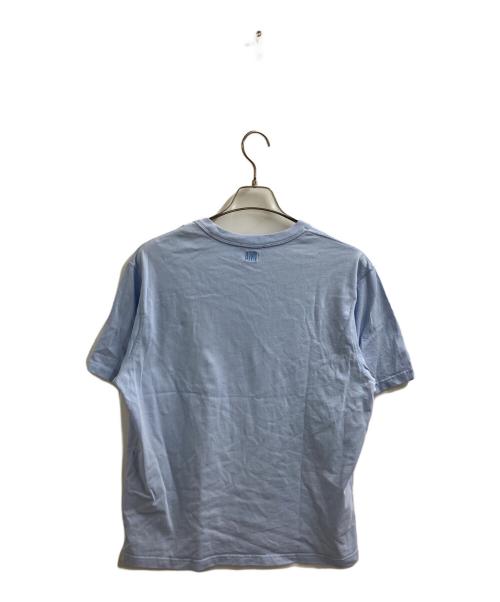 AMI Alexandre Mattiussi（アミアレクサンドルマテュッシ）AMI Alexandre Mattiussi (アミアレクサンドルマテュッシ) ハートロゴ刺繍Ｔシャツ / E22UTS002.726 スカイブルー サイズ:Sの古着・服飾アイテム