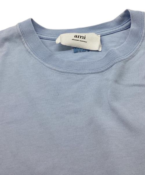 AMI Alexandre Mattiussi（アミアレクサンドルマテュッシ）AMI Alexandre Mattiussi (アミアレクサンドルマテュッシ) ハートロゴ刺繍Ｔシャツ / E22UTS002.726 スカイブルー サイズ:Sの古着・服飾アイテム
