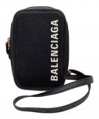 BALENCIAGAバレンシアガ）の古着「CASH ZIP PHONE HOLDER ショルダーバッグ / 618189 / 1090 V 5577837」｜ブラック