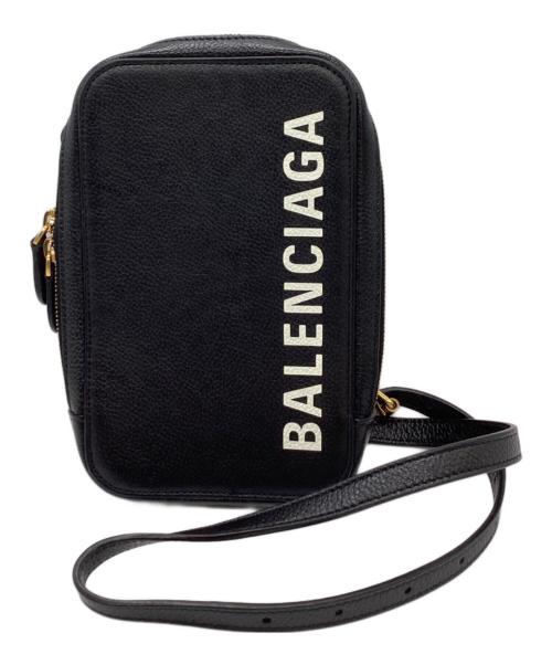 BALENCIAGA（バレンシアガ）BALENCIAGA (バレンシアガ) CASH ZIP PHONE HOLDER ショルダーバッグ / 618189 / 1090 V 5577837 ブラック サイズ:-の古着・服飾アイテム