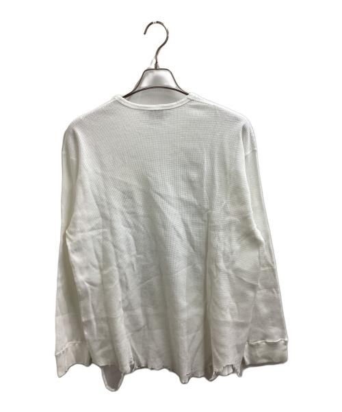 ANCELLM（アンセルム）ANCELLM (アンセルム) DAMAGE WAFFLE CREW LS/ANC-STD-CT03 ホワイト サイズ:1の古着・服飾アイテム
