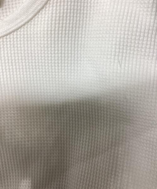 ANCELLM（アンセルム）ANCELLM (アンセルム) DAMAGE WAFFLE CREW LS/ANC-STD-CT03 ホワイト サイズ:1の古着・服飾アイテム