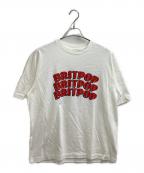 blurhms ROOTSTOCKブラームスルーツストック）の古着「BRITPOP Print Tee STANDARD」｜ホワイト