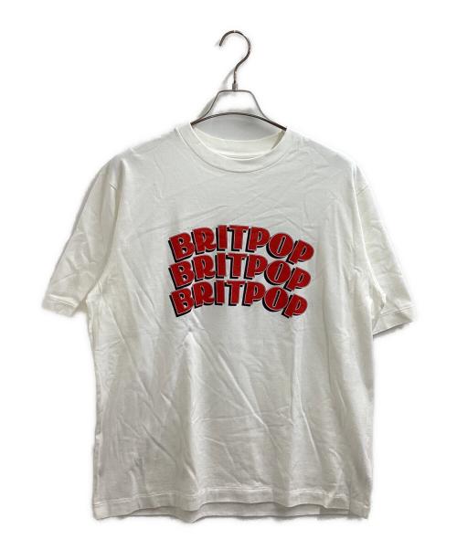 blurhms ROOTSTOCK（ブラームスルーツストック）blurhms ROOTSTOCK (ブラームスルーツストック) BRITPOP Print Tee STANDARD ホワイト サイズ:4の古着・服飾アイテム