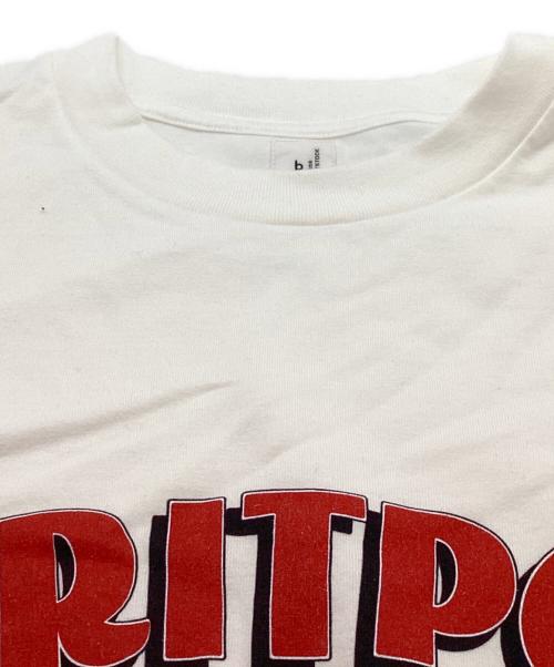 blurhms ROOTSTOCK（ブラームスルーツストック）blurhms ROOTSTOCK (ブラームスルーツストック) BRITPOP Print Tee STANDARD ホワイト サイズ:4の古着・服飾アイテム