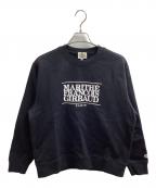MARITHE+FRANCOIS GIRBAUDマリテフランソワジルボー）の古着「ロゴスウェットシャツ / MFG44CSW101」｜ブラック