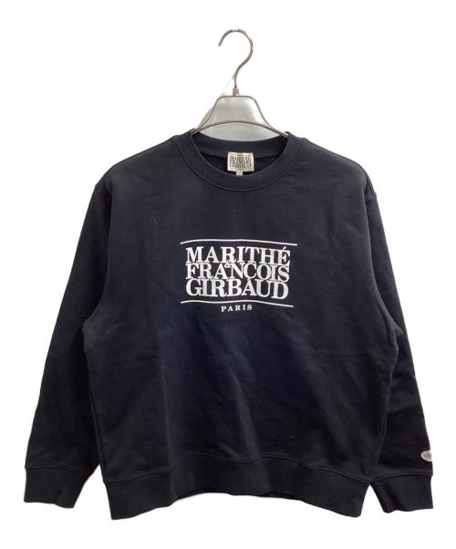 MARITHE+FRANCOIS GIRBAUD（マリテフランソワジルボー）MARITHE+FRANCOIS GIRBAUD (マリテフランソワジルボー) ロゴスウェットシャツ / MFG44CSW101 ブラック サイズ:L 未使用品の古着・服飾アイテム