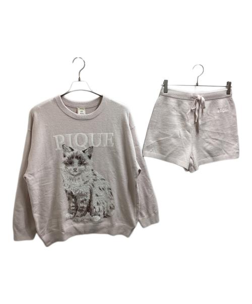 gelato pique（ジェラートピケ）gelato pique (ジェラートピケ) CAT JQDプルオーバー / CAT JQDショートパンツ　/　PWNT244065 / PWNP244066 ピンク サイズ:FREEの古着・服飾アイテム