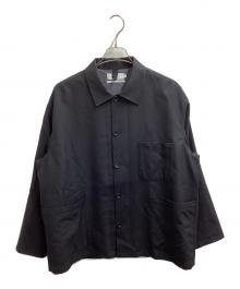 Graphpaper（グラフペーパー）の古着「Broad Dry Wool Tropical Coverall　/　GM231-20046　/　23SS」｜ブラック