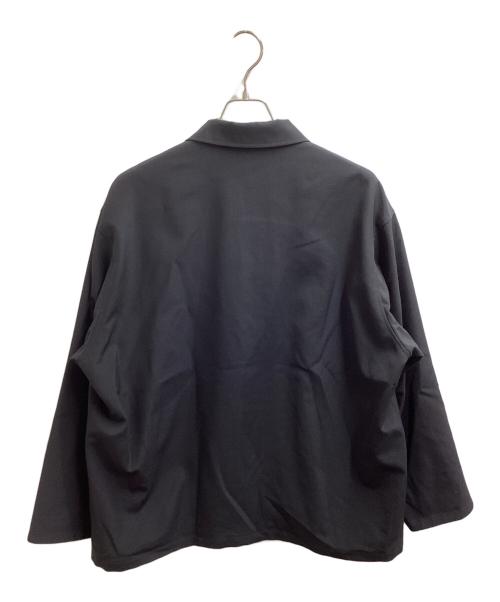 Graphpaper（グラフペーパー）Graphpaper (グラフペーパー) Broad Dry Wool Tropical Coverall　/　GM231-20046　/　23SS ブラック サイズ:1の古着・服飾アイテム