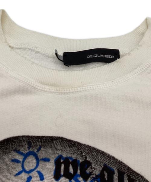 DSQUARED2（ディースクエアード）DSQUARED2 (ディースクエアード) スウェット　/　71GP216　/　ここのえ期  ホワイト サイズ:ＸＳの古着・服飾アイテム