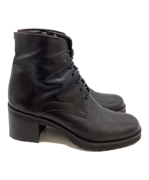 MARGARET HOWELL idea（マーガレット ハウエル アイディア）MARGARET HOWELL idea (マーガレット ハウエル アイディア) レースアップショートブーツ / 2742 ブラック サイズ:23.5の古着・服飾アイテム