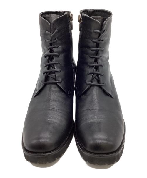 MARGARET HOWELL idea（マーガレット ハウエル アイディア）MARGARET HOWELL idea (マーガレット ハウエル アイディア) レースアップショートブーツ / 2742 ブラック サイズ:23.5の古着・服飾アイテム