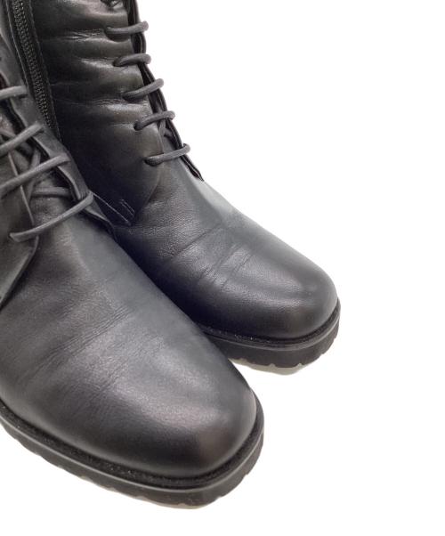 MARGARET HOWELL idea（マーガレット ハウエル アイディア）MARGARET HOWELL idea (マーガレット ハウエル アイディア) レースアップショートブーツ / 2742 ブラック サイズ:23.5の古着・服飾アイテム