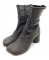 MM6 Maison Margiela（エムエムシックスメゾンマルジェラ）の古着「レイヤードストレッチアナトミックブーツ　S66WU0113」｜ブラック