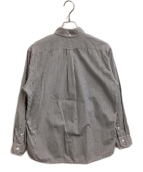 Gymphlex（ジムフレックス）Gymphlex (ジムフレックス) COTTON STRIPE SHIRT / GY-B0196 MGS / MADE IN JAPAN ホワイト サイズ:Lの古着・服飾アイテム