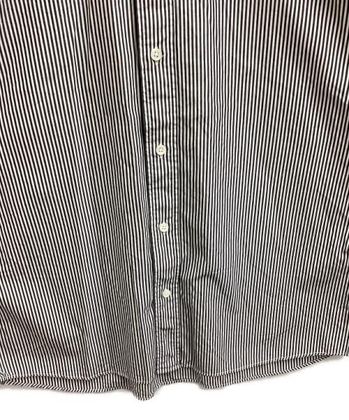 Gymphlex（ジムフレックス）Gymphlex (ジムフレックス) COTTON STRIPE SHIRT / GY-B0196 MGS / MADE IN JAPAN ホワイト サイズ:Lの古着・服飾アイテム