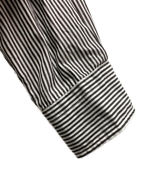 Gymphlex（ジムフレックス）Gymphlex (ジムフレックス) COTTON STRIPE SHIRT / GY-B0196 MGS / MADE IN JAPAN ホワイト サイズ:Lの古着・服飾アイテム