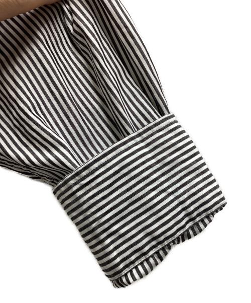 Gymphlex（ジムフレックス）Gymphlex (ジムフレックス) COTTON STRIPE SHIRT / GY-B0196 MGS / MADE IN JAPAN ホワイト サイズ:Lの古着・服飾アイテム