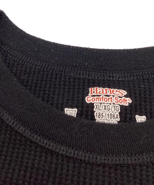 SUPREME（シュプリーム）Supreme (シュプリーム) Hanes (ヘインズ) Bones Thermal Crew ブラック サイズ:XLの古着・服飾アイテム