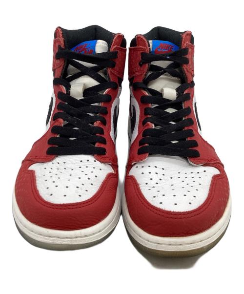 NIKE（ナイキ）NIKE (ナイキ) Spiderman (スパイダーマン) AIR JORDAN 1 RETRO HIGH OG　555088-602 レッド×ホワイト サイズ:27cmの古着・服飾アイテム