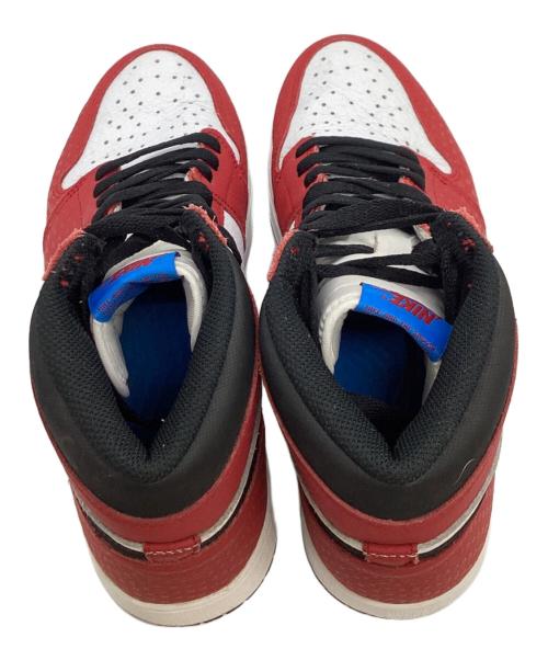 NIKE（ナイキ）NIKE (ナイキ) Spiderman (スパイダーマン) AIR JORDAN 1 RETRO HIGH OG　555088-602 レッド×ホワイト サイズ:27cmの古着・服飾アイテム