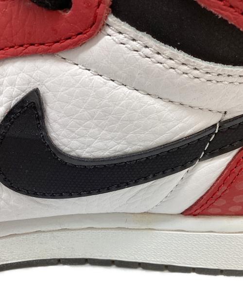 NIKE（ナイキ）NIKE (ナイキ) Spiderman (スパイダーマン) AIR JORDAN 1 RETRO HIGH OG　555088-602 レッド×ホワイト サイズ:27cmの古着・服飾アイテム