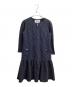 Rene（ルネ）の古着「ツイードパールワンピース / 6236330」｜ネイビー