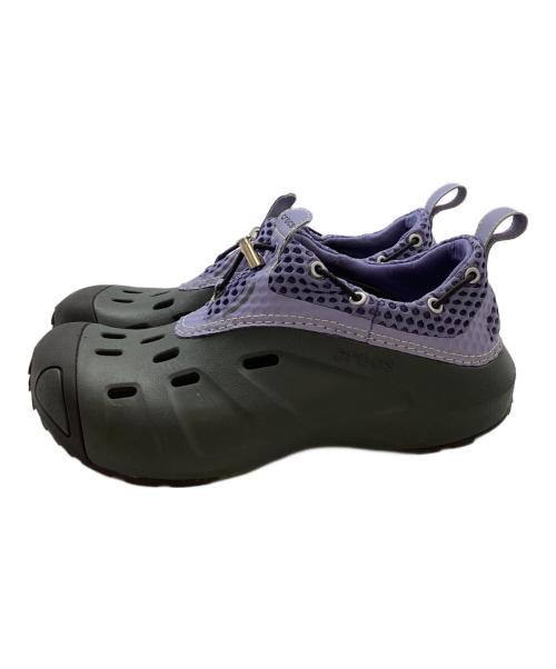 crocs（クロックス）crocs (クロックス) Marmot Capital (マーモット キャピタル) Quick Trail Low26 / クイックトレイルロー  グレー×パープル サイズ:M8の古着・服飾アイテム