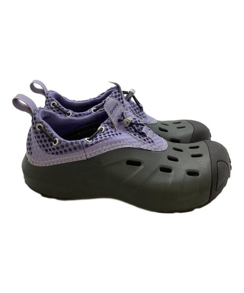 crocs（クロックス）crocs (クロックス) Marmot Capital (マーモット キャピタル) Quick Trail Low26 / クイックトレイルロー  グレー×パープル サイズ:M8の古着・服飾アイテム