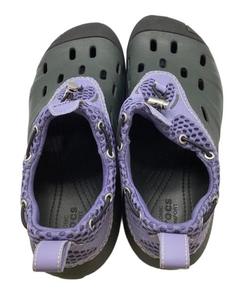 crocs（クロックス）crocs (クロックス) Marmot Capital (マーモット キャピタル) Quick Trail Low26 / クイックトレイルロー  グレー×パープル サイズ:M8の古着・服飾アイテム