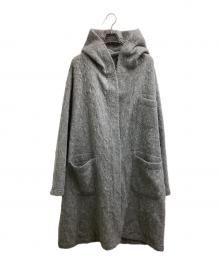 Engineered Garments（エンジニアド ガーメンツ）の古着「ウール モヘア混 フーデットガウンコート」｜グレー
