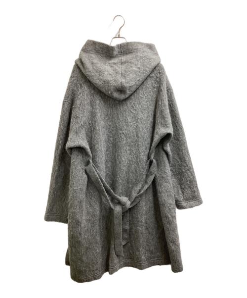 Engineered Garments（エンジニアド ガーメンツ）Engineered Garments (エンジニアド ガーメンツ) ウール モヘア混 フーデットガウンコート グレー サイズ:Mの古着・服飾アイテム