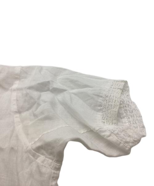 tricot COMME des GARCONS（トリココムデギャルソン）tricot COMME des GARCONS (トリココムデギャルソン) レースリネンワンピース / TG-O014 / AD2010 ホワイト サイズ:Sの古着・服飾アイテム