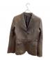 MIHARA YASUHIRO（ミハラヤスヒロ）の古着「レザーテーラードジャケット / カンガルー / 旧タグ」｜ブラウン