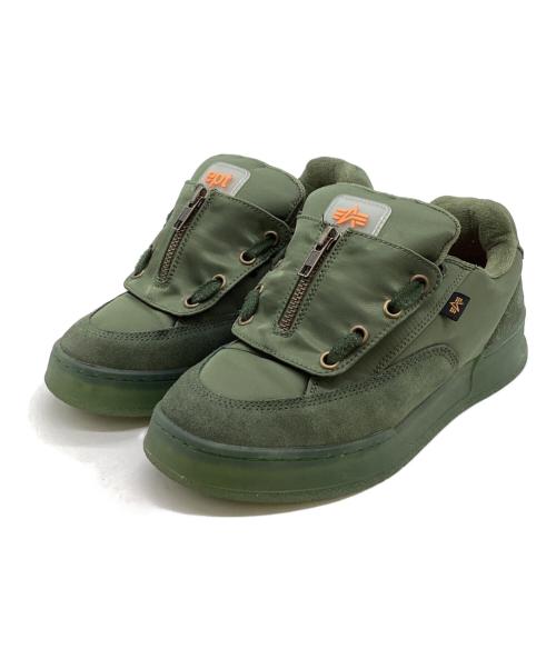 EPT (east pacific trade)（イーピーティー）EPT （east pacific trade） (イーピーティー) ALPHA INDUSTRIES (アルファインダストリーズ) FAT / ローカットスニーカー / ALPHAコラボ グリーン サイズ:24cmの古着・服飾アイテム