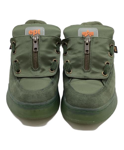 EPT (east pacific trade)（イーピーティー）EPT （east pacific trade） (イーピーティー) ALPHA INDUSTRIES (アルファインダストリーズ) FAT / ローカットスニーカー / ALPHAコラボ グリーン サイズ:24cmの古着・服飾アイテム