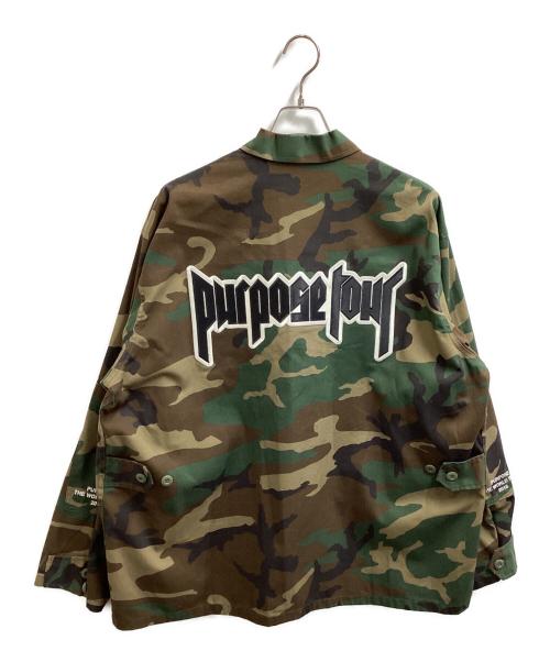 Justin Bieber（ジャスティン・ビーバー）Justin Bieber (ジャスティン・ビーバー) 2016 purpose tour jacket グリーン サイズ:XLの古着・服飾アイテム