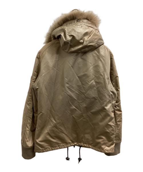 BURBERRY BLACK LABEL（バーバリーブラックレーベル）BURBERRY BLACK LABEL (バーバリーブラックレーベル) N-3Bタイプフライトジャケット / BMP38-719-43 ベージュ サイズ:Lの古着・服飾アイテム