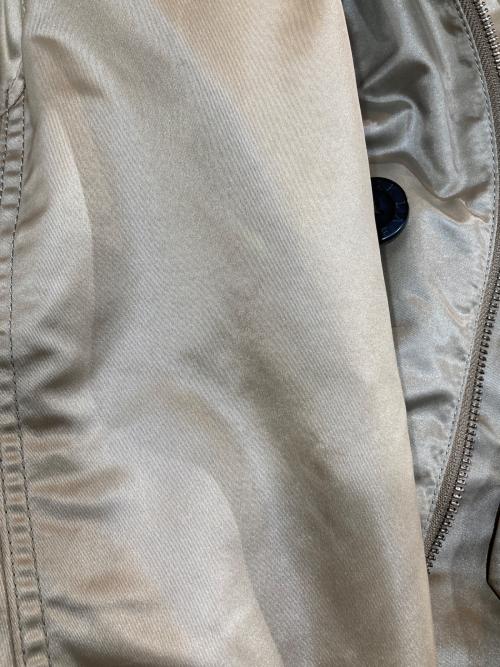 BURBERRY BLACK LABEL（バーバリーブラックレーベル）BURBERRY BLACK LABEL (バーバリーブラックレーベル) N-3Bタイプフライトジャケット / BMP38-719-43 ベージュ サイズ:Lの古着・服飾アイテム